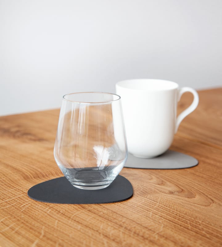 Nupo glassunderlag vendbar  curve 1 stk. - antrasittgrå-lysegrå - Lind DNA