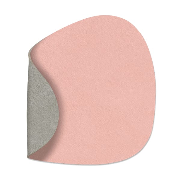 Nupo glassunderlag vendbar curve 1 stk. - rosa-lysegrå - LIND DNA
