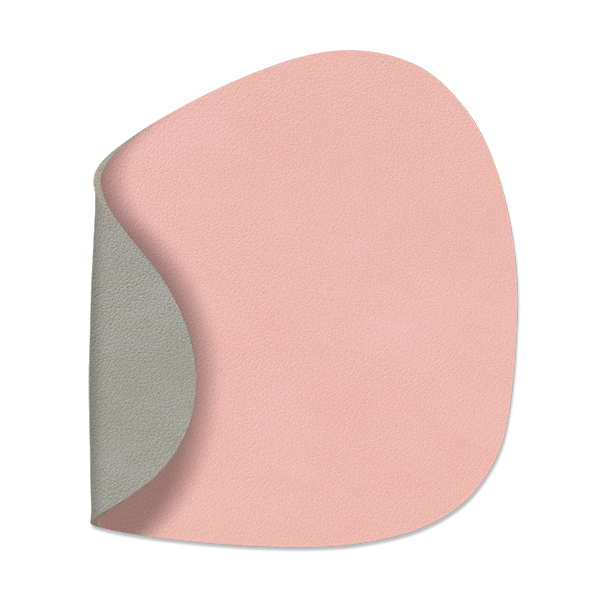 LIND DNA Nupo glassunderlag vendbar curve 1 stk. rosa-lysegrå