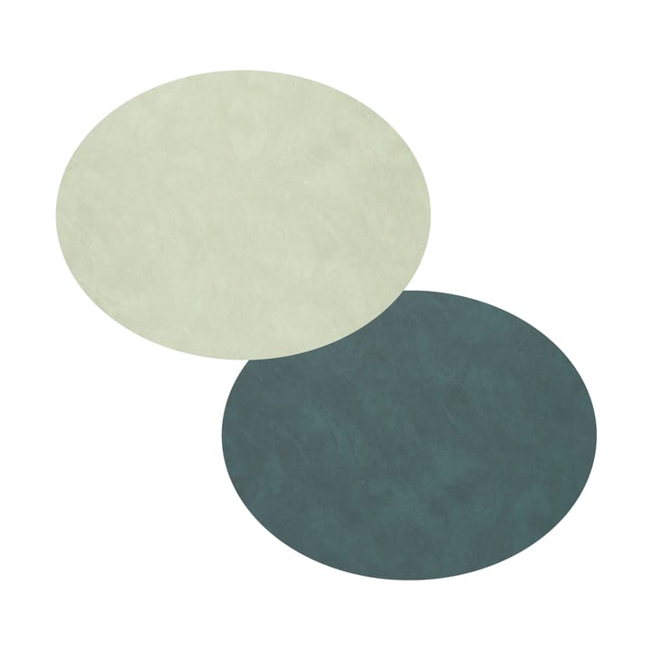 Nupo spisebrikke oval vendbar S 1 stk., Dark green-olive green LIND DNA