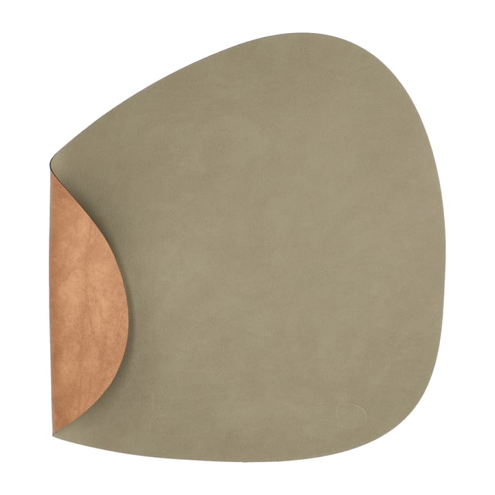 Nupo spisebrikke vendbar curve L 1 stk. - Army green-nature - Lind DNA