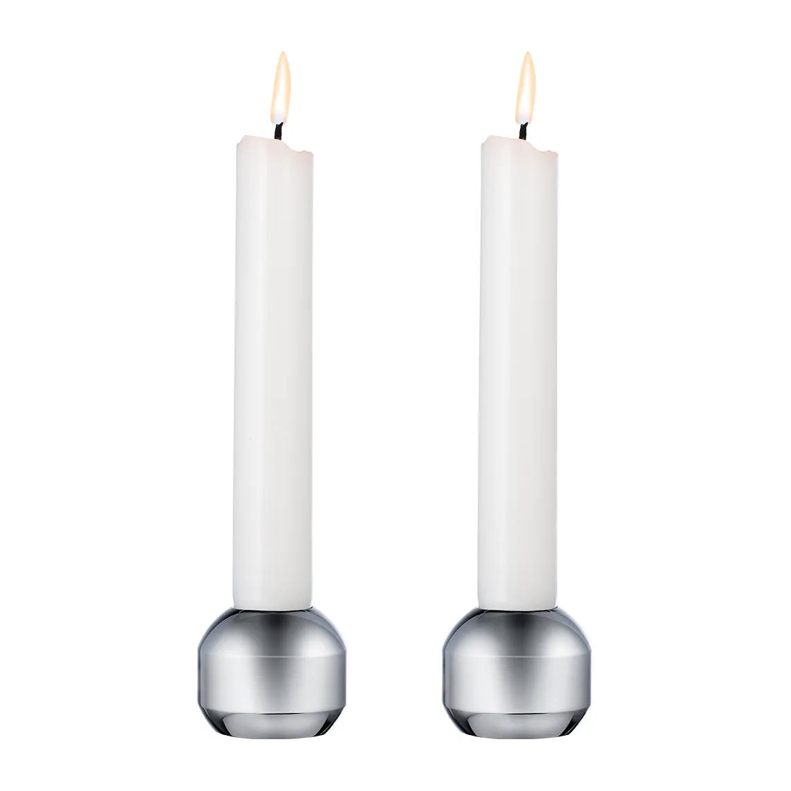 Silhouette lysestake 34 2-pakning, Chrome LIND DNA