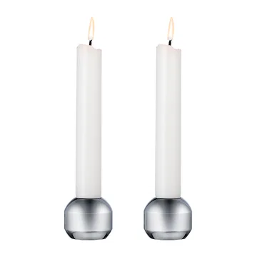 Silhouette lysestake 34 2-pakning - Chrome - LIND DNA