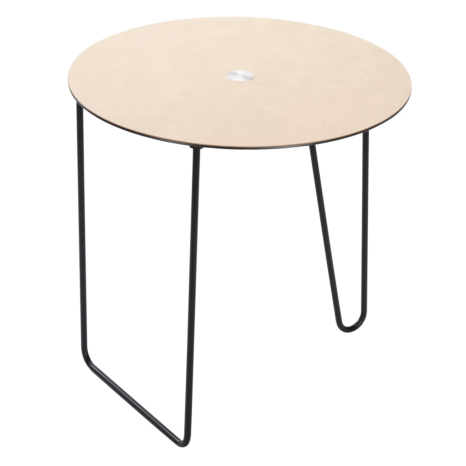 Turntable Nupo sidebord L, Brown-sand LIND DNA