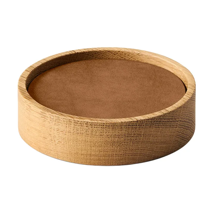 Wood Box glassunderlag sett - Nature-oak, circle, S, Nupo nature, 9 delar - LIND DNA
