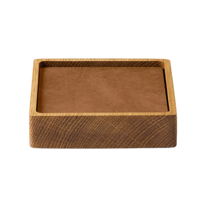 Wood Box glassunderlag sett - Nature-oak, square, S, Nupo nature, 9 deler - LIND DNA