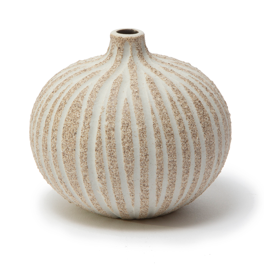 Bilde av Lindform Bari vase Stonestripe brown medium grov S