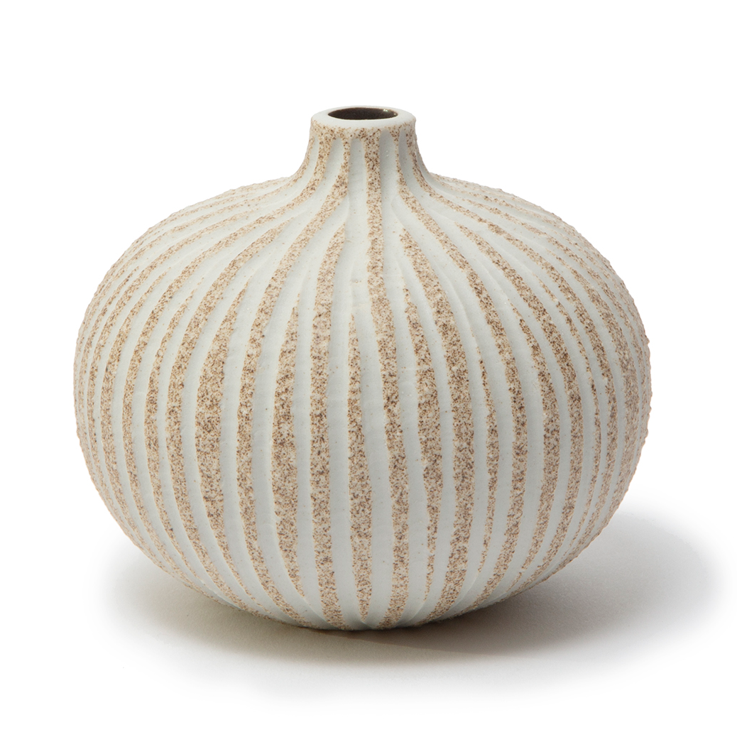 Bilde av Lindform Bari vase Stonestripe brown medium rough M