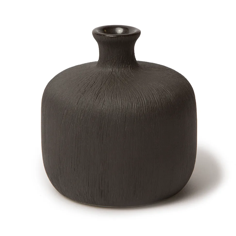 Flaske vase, Black,small Lindform