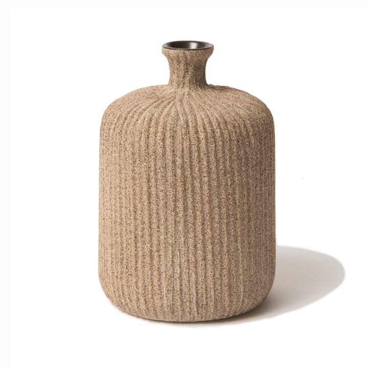 Flaske vase - Sand medium stripe, medium - Lindform