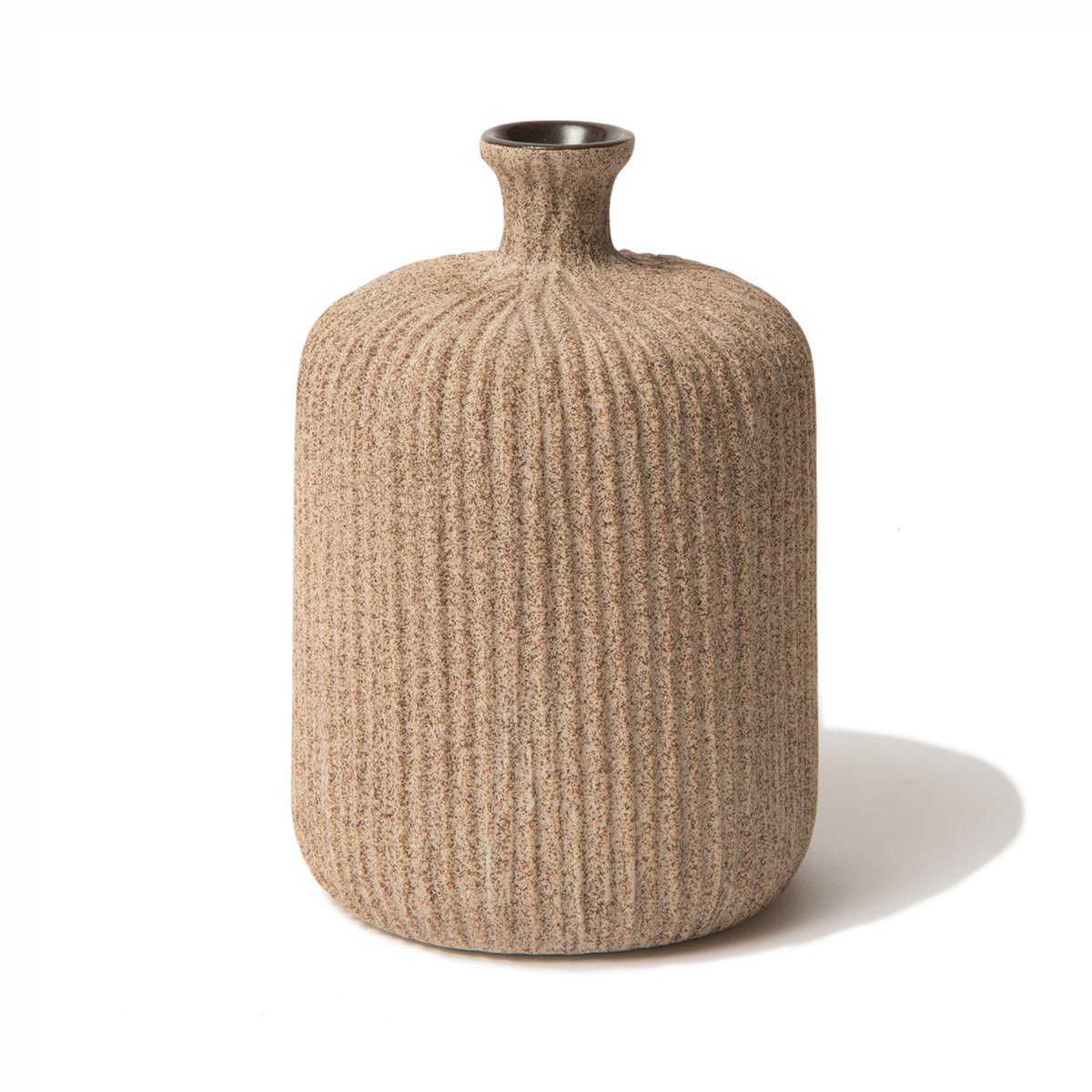 Bilde av Lindform Flaske vase Sand medium stripe medium