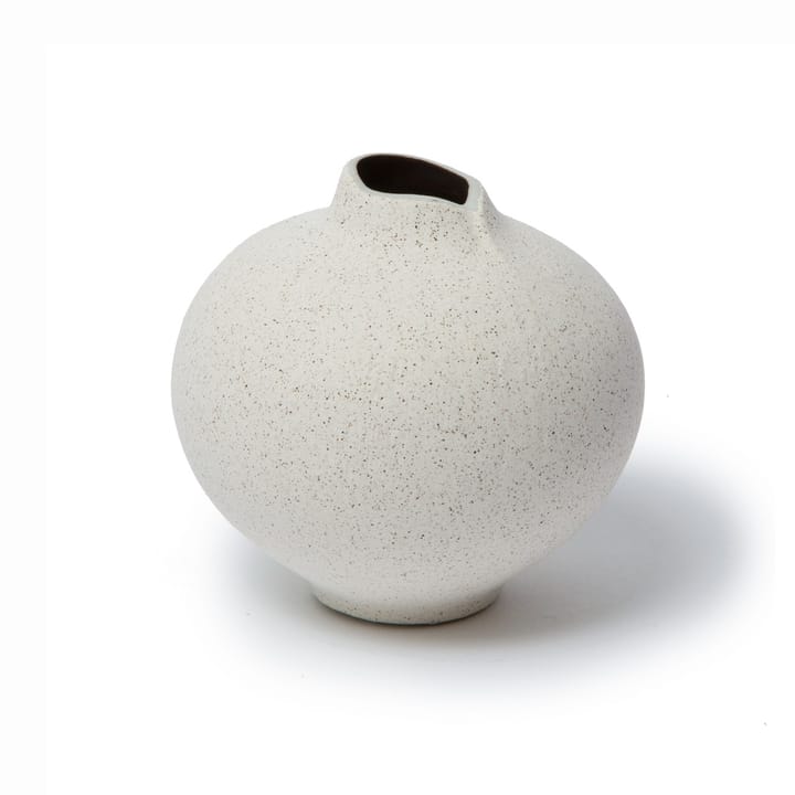 Line vase, Sand white, medium Lindform