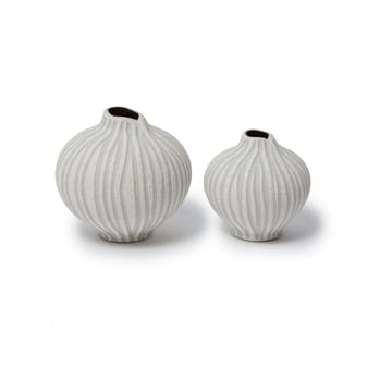 Line vase - Sand white stone stripe, liten - Lindform