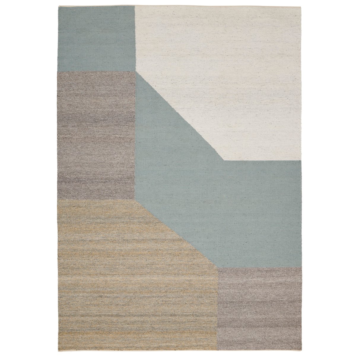 Linie Design Blocchi teppe 140x200 cm Aqua | Skandinavisk Design | Bomullstepper & Filleryer | Multi