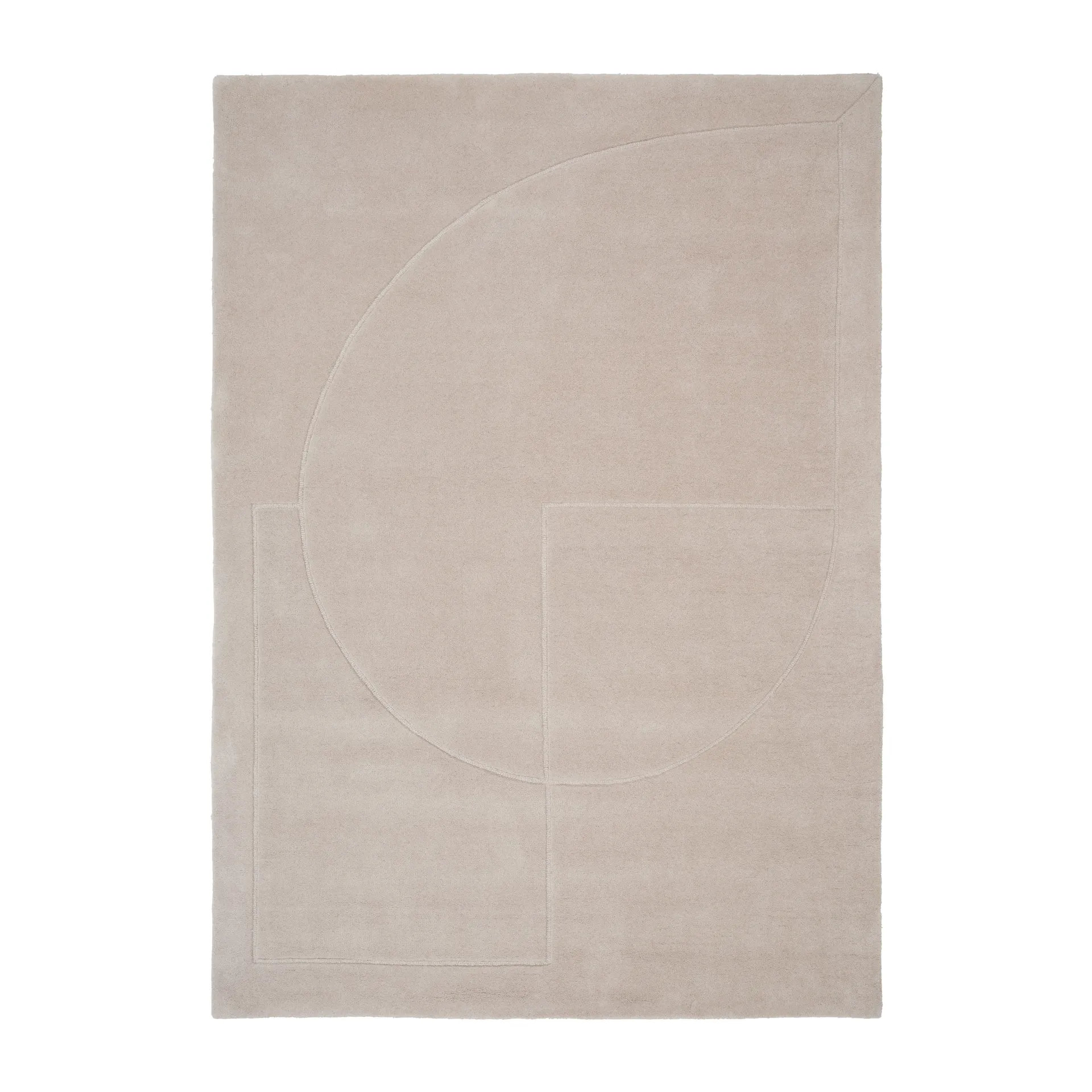 Lineal Poem ullteppe, Beige, 140 x 200 cm Linie Design
