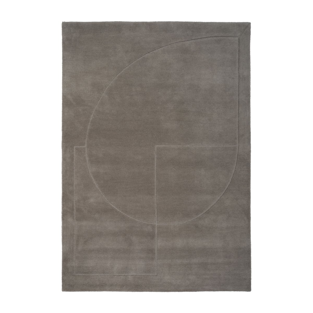 Bilde av Linie Design Lineal Poem ullteppe Grey 170 x 240 cm