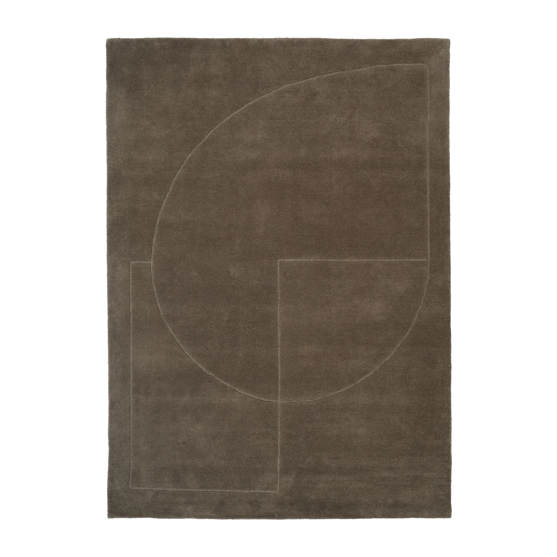 Lineal Poem ullteppe, Moss, 140 x 200 cm Linie Design