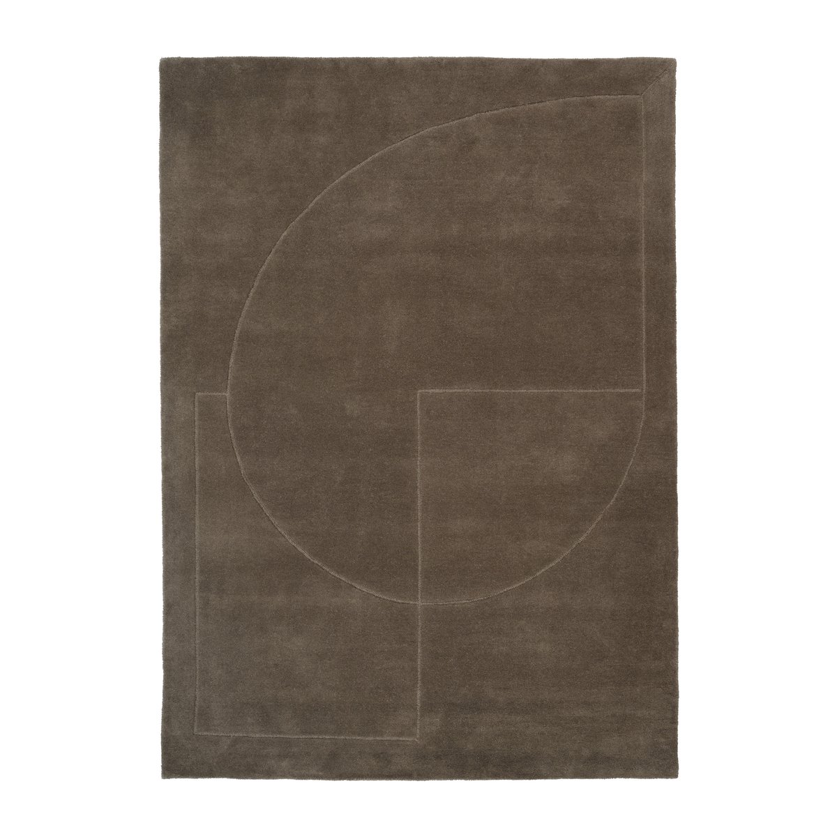 Bilde av Linie Design Lineal Poem ullteppe Moss 170 x 240 cm