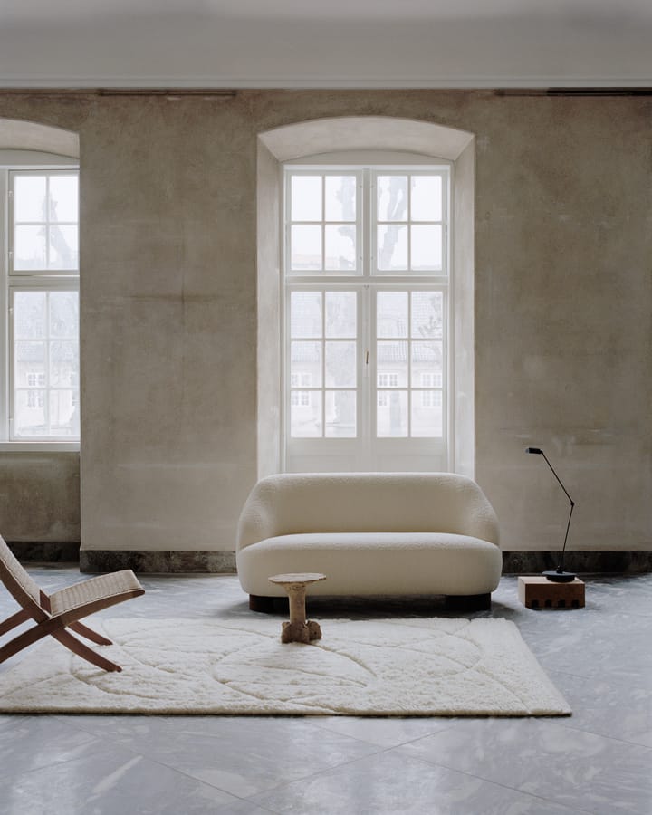 Lineal Sweep ullteppe, White, 140 x 200 cm Linie Design