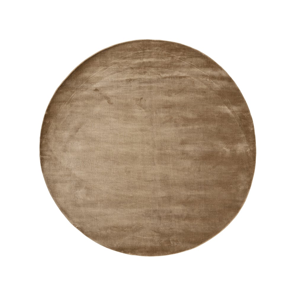 Bilde av Linie Design Lucens teppe rundt mustard