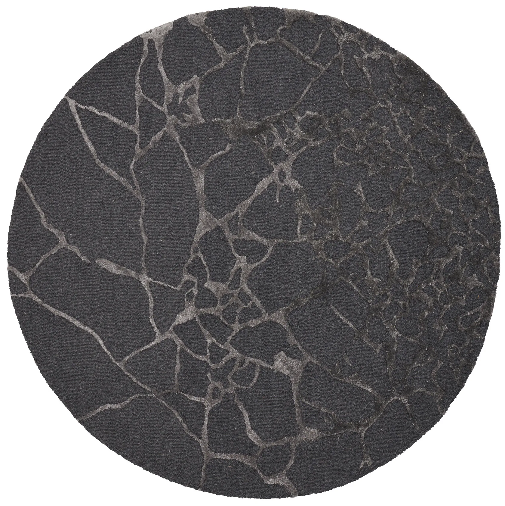 Marmo teppe Ø250 cm, Charcoal Linie Design