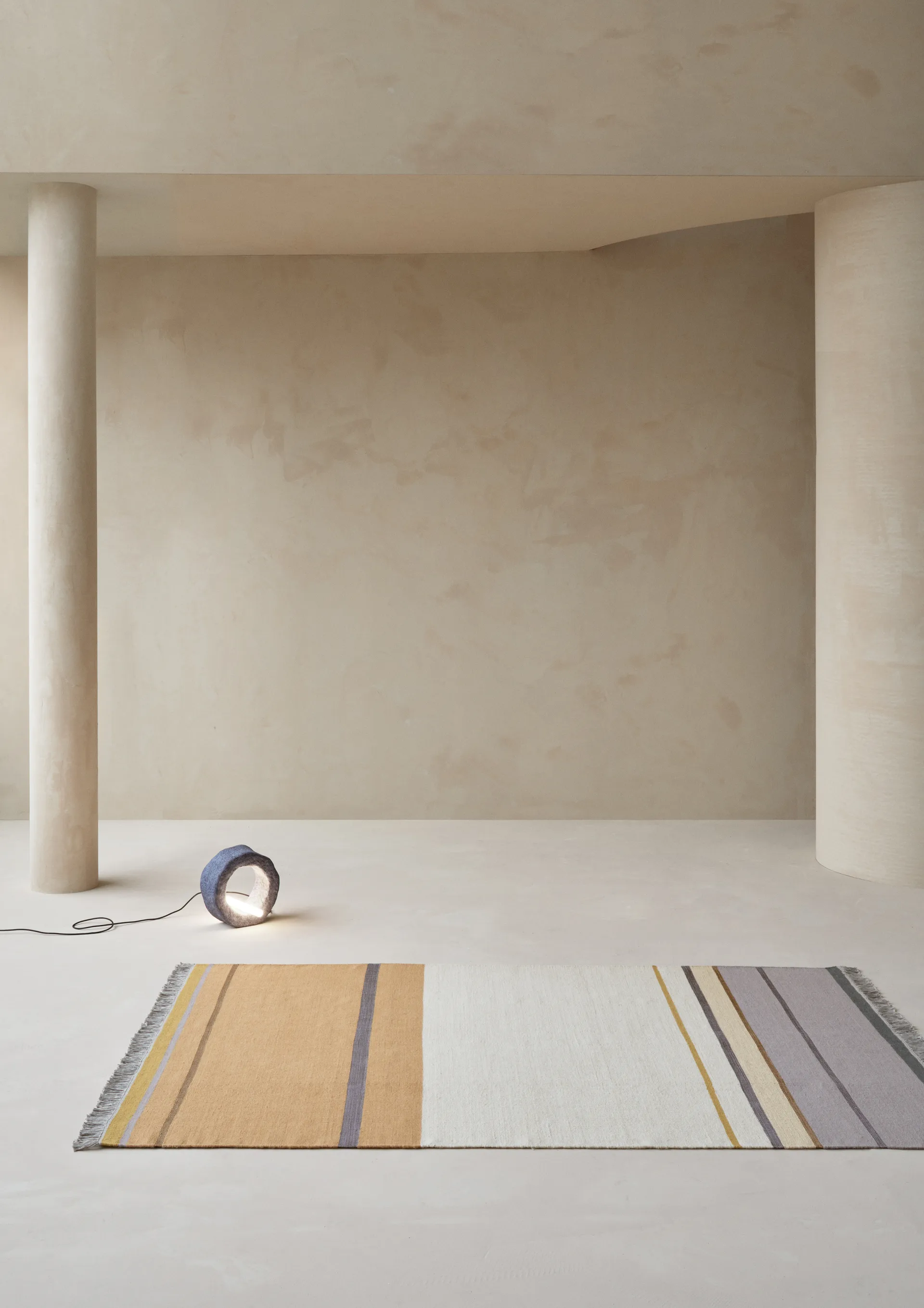 Metallum teppe 140 x 200 cm, Mustard Linie Design