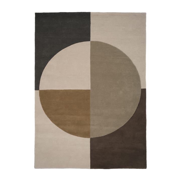 Radiality ullteppe - Olive, 170 x 240 cm - Linie Design