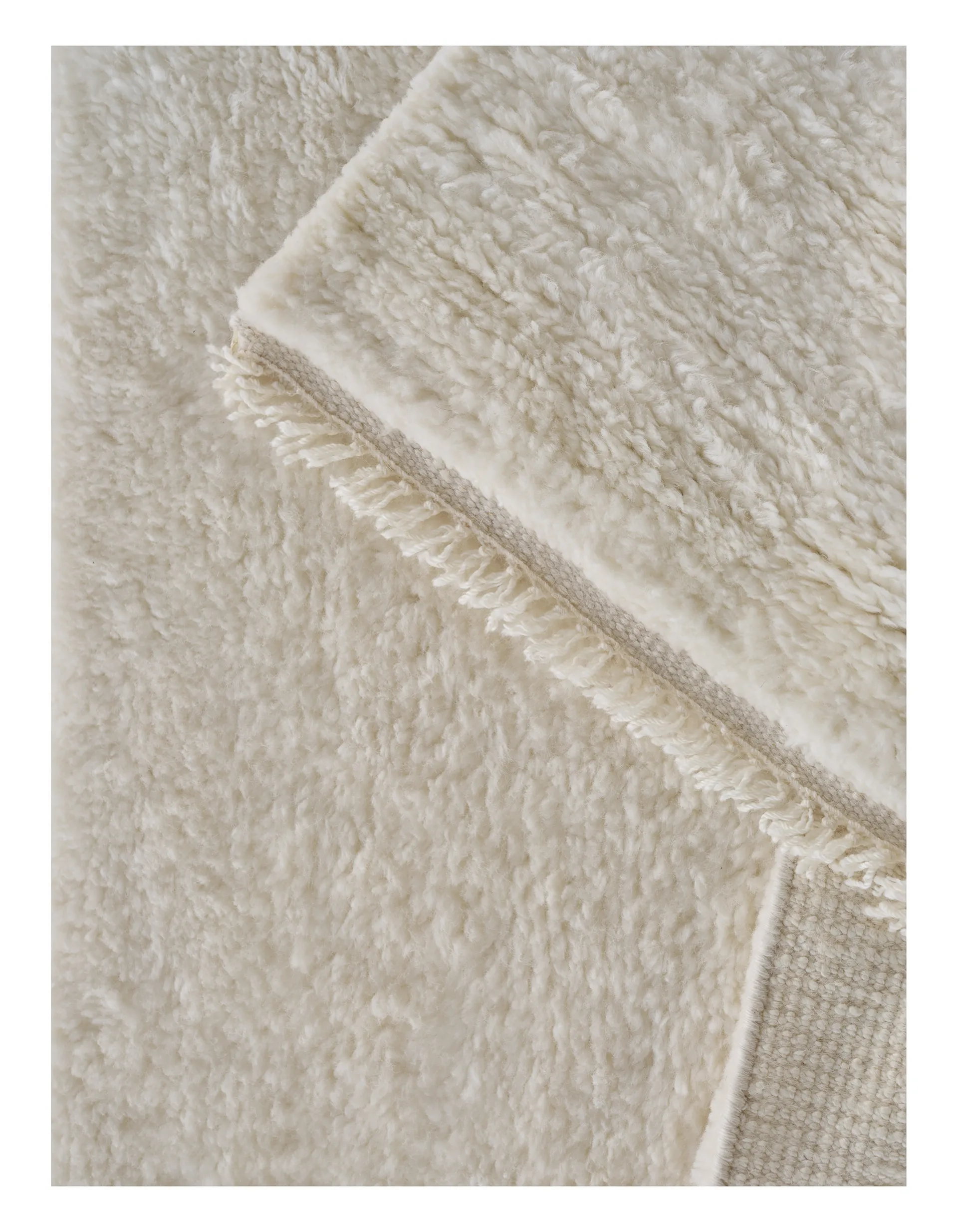 Soft Savannah ullteppe, White, 170 x 240 cm Linie Design