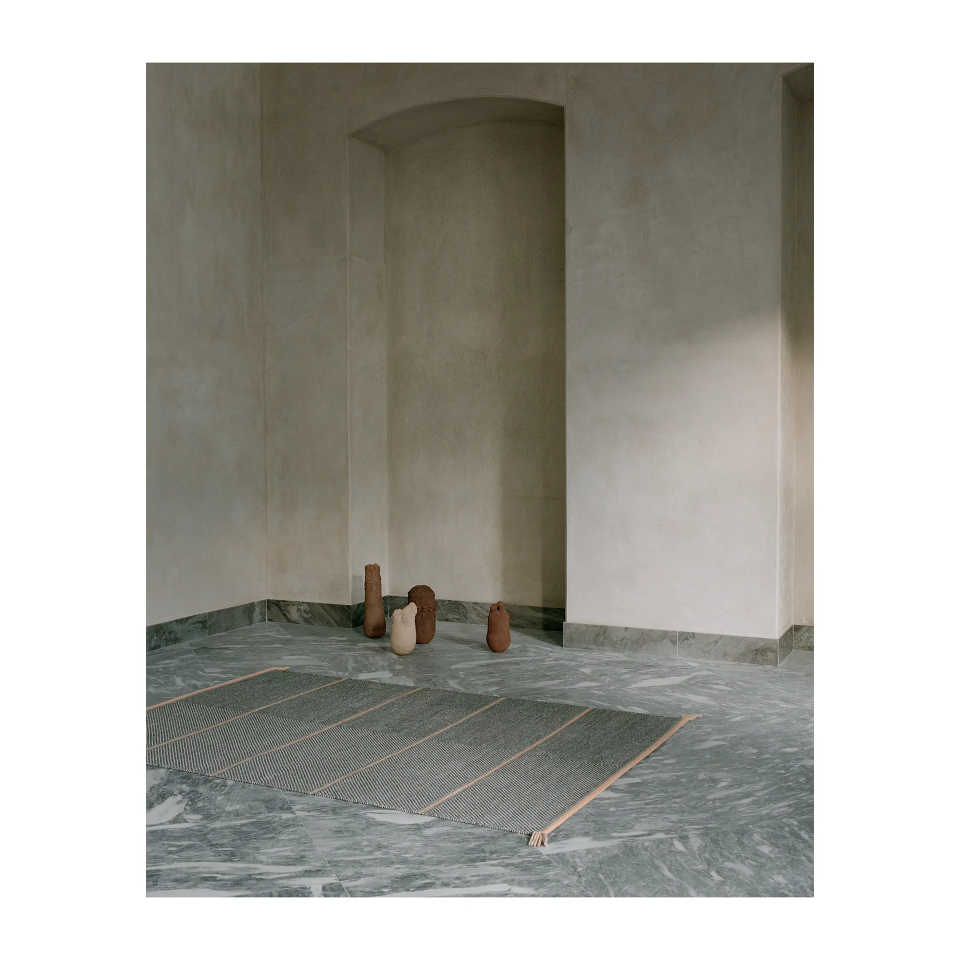 Vision Walk ullteppe 140 x 200 cm, Grey-rose Linie Design