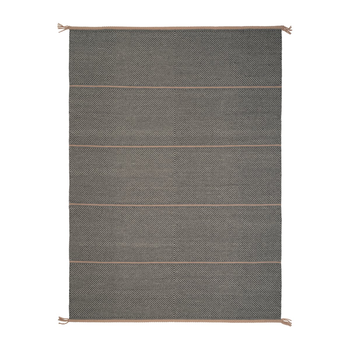 Bilde av Linie Design Vision Walk ullteppe 200 x 300 cm Grey-rose
