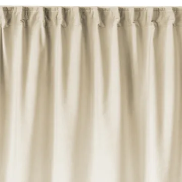 Paolo gardin med rynkebånd - Gräddig beige - Linum