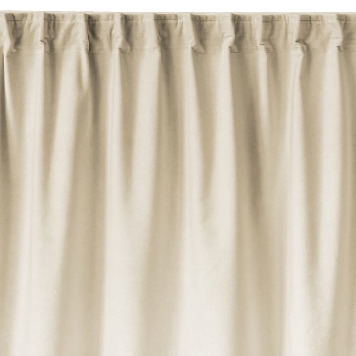 Paolo gardin med rynkebånd - Gräddig beige - Linum