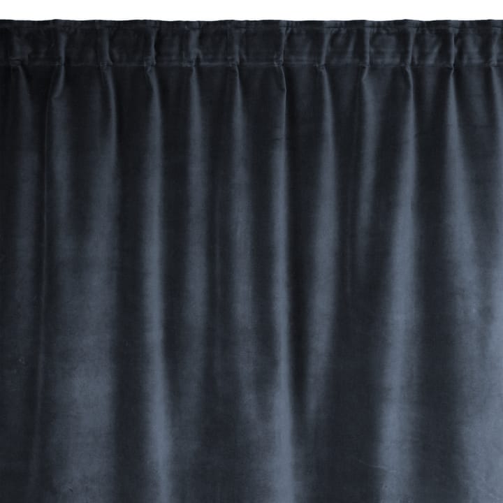 Paolo gardin med rynkebånd - Mörk kolgrå - Linum