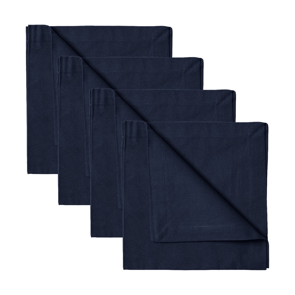 Linum Robert serviett 4 stk Mrk marineblå | Skandinavisk Design | Tøyservietter | Blå