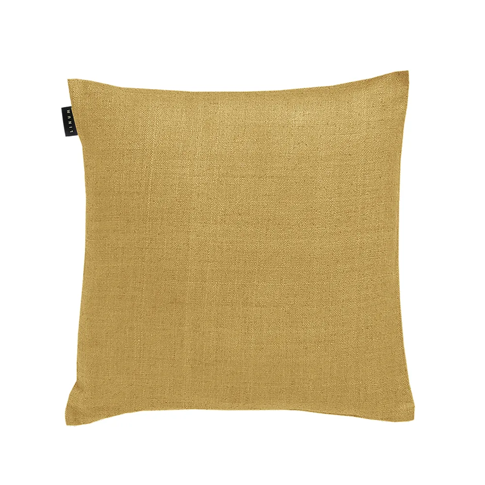 Seta putetrekk 50x50, Straw yellow Linum