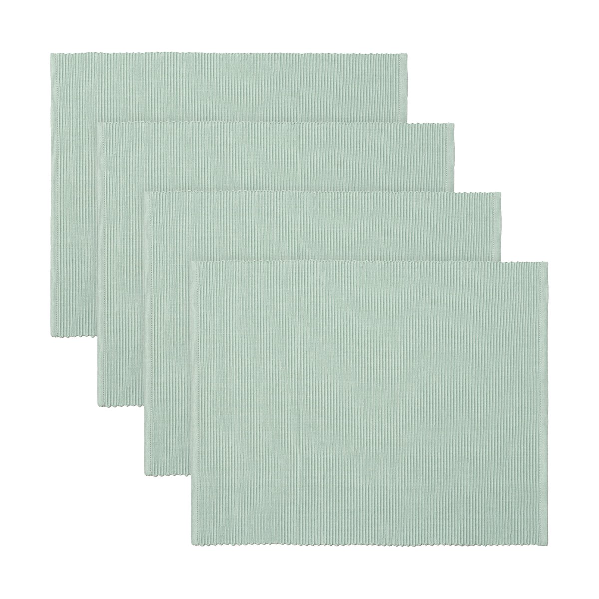 Linum Uni bordbrikke 35x46 cm 4-pk Lys isgrnn | Skandinavisk Design | Spisebrikker | Grønn