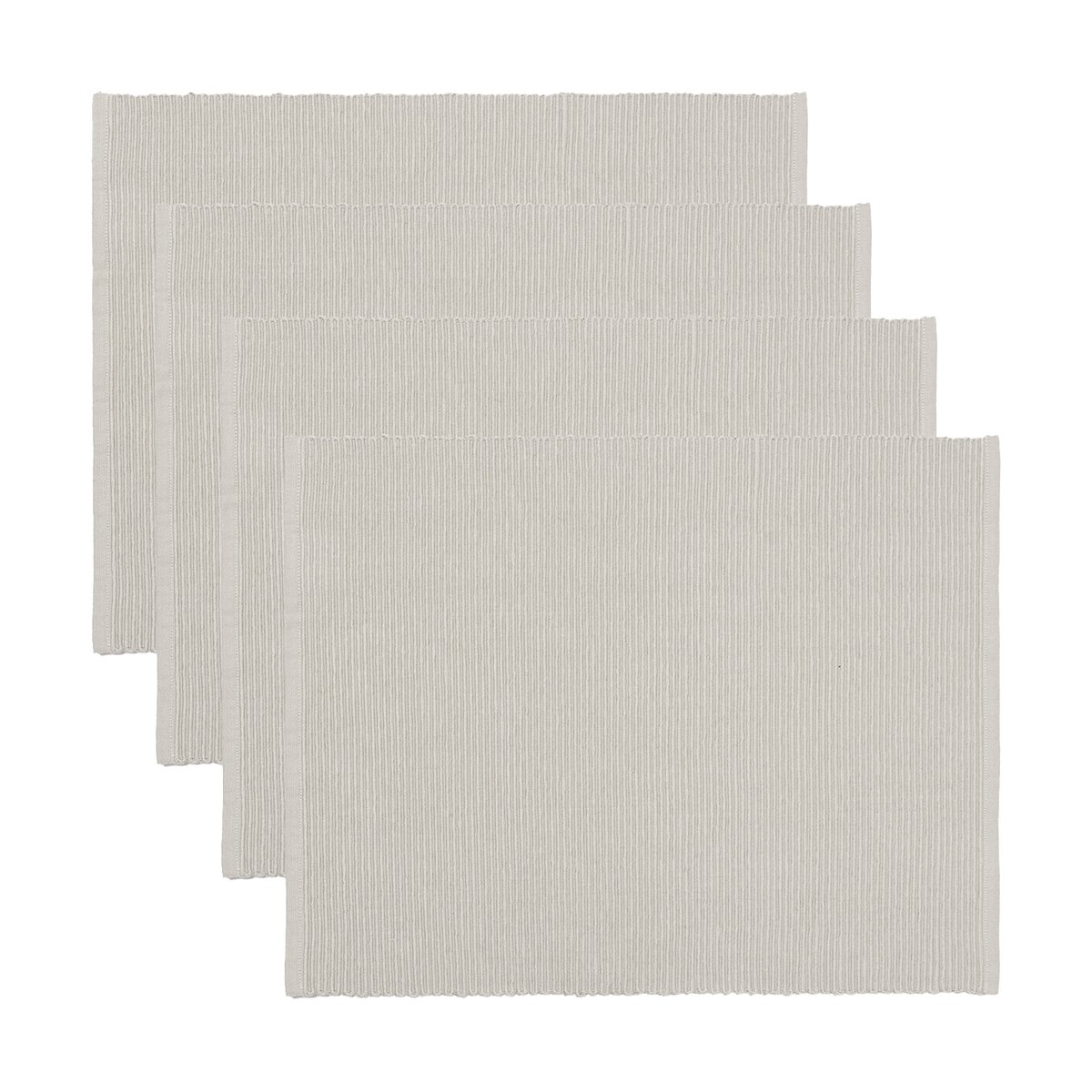 Linum Uni bordbrikke 35x46 cm 4-pk Lysegrå