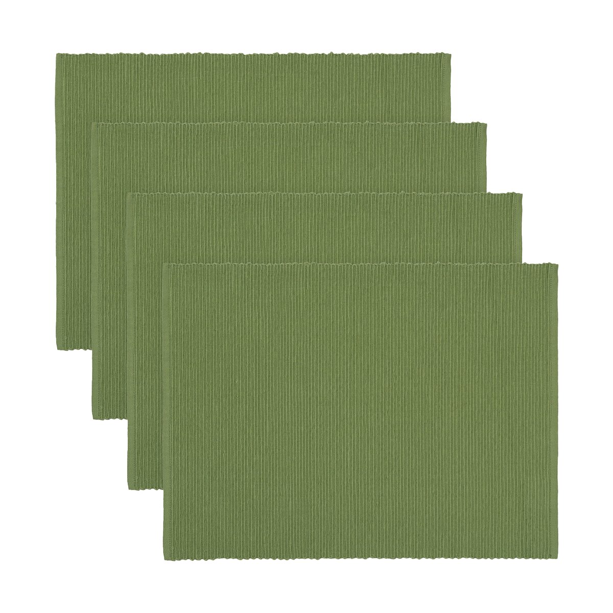 Linum Uni bordbrikke 35x46 cm 4-pk Mosegrønn