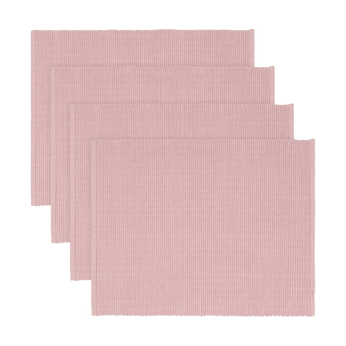 Linum Uni bordbrikke 35x46 cm 4-pk Pudderrosa