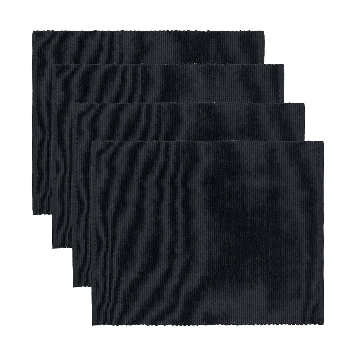 Linum Uni bordbrikke 35x46 cm 4-pk Svart