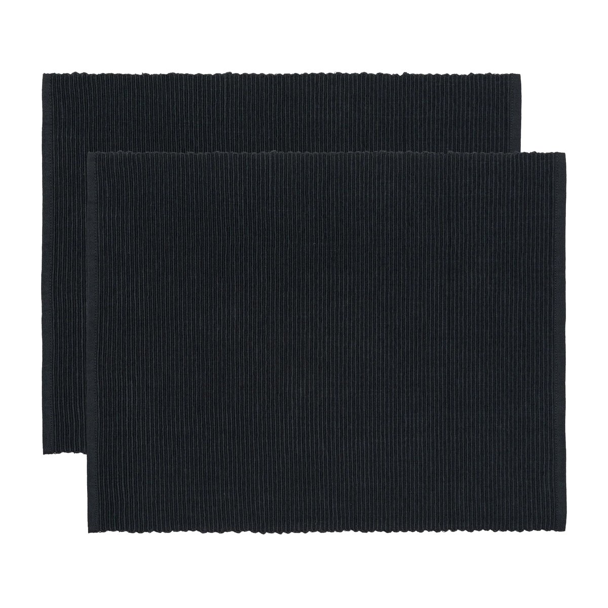 Linum Uni spisebrikke 35 x 46 cm 2-pakning Sort