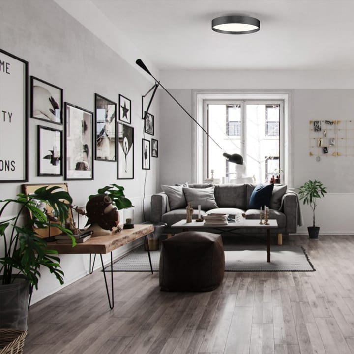 Lucia 45 plafond, Sort-gull Loom Design