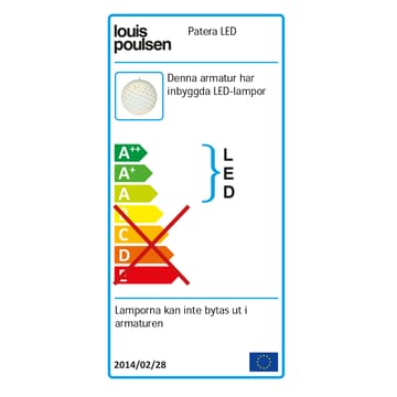 Patera pendel LED Ø60 cm - Sølv - Louis Poulsen