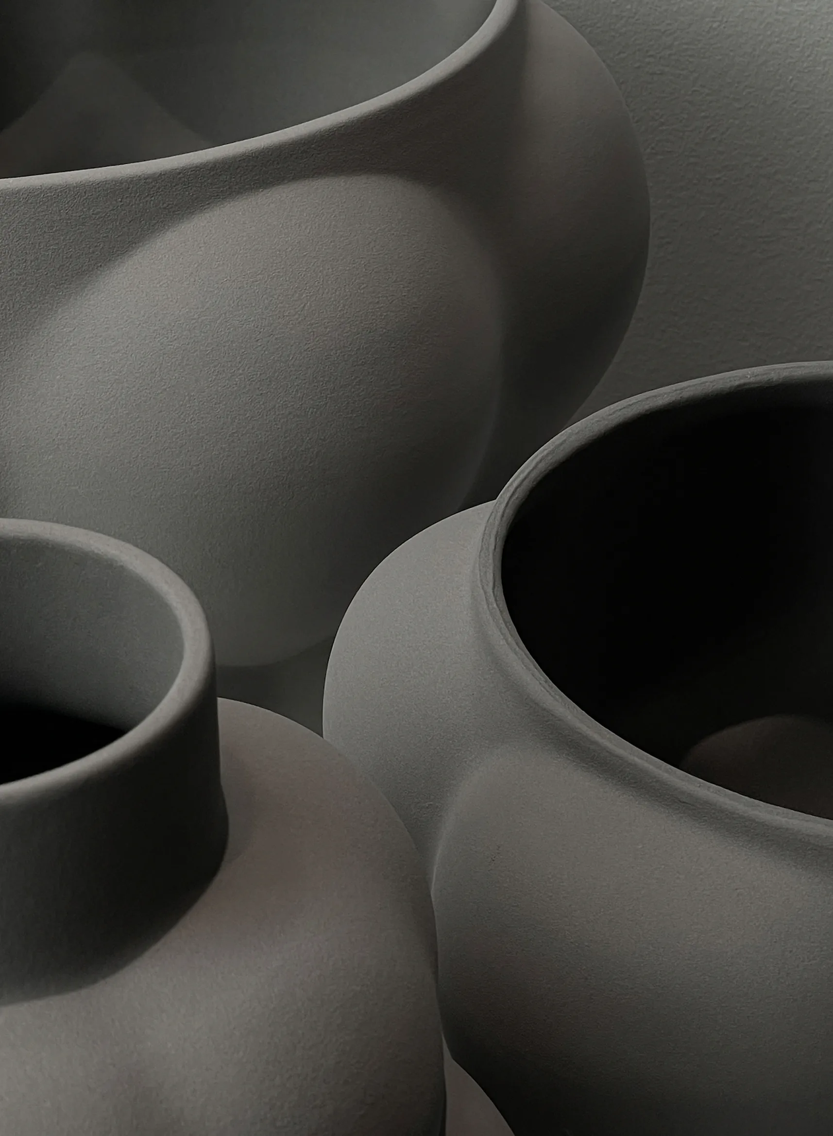 Balloon 05 skål-potte h24 cm Ø32 cm, Sanded Grey Louise Roe