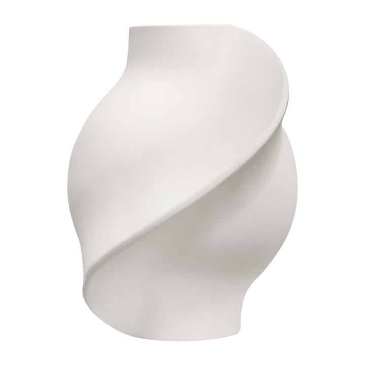 Pirout vase 01 22 cm - Raw White - Louise Roe Copenhagen