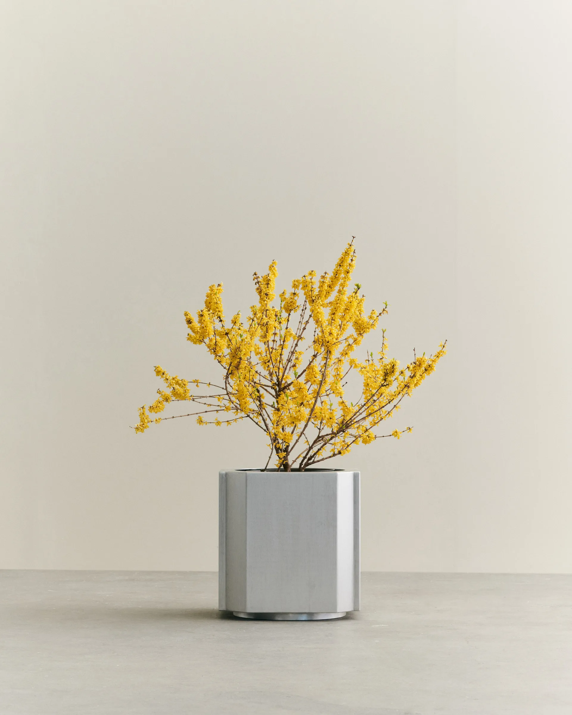 Funki krukke L 52 cm, Brushed Aluminium Louise Roe