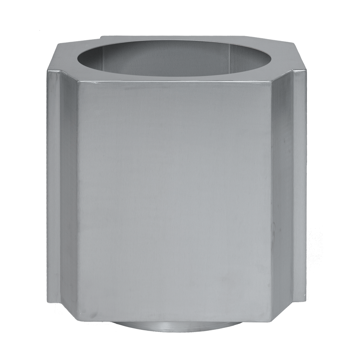 Louise Roe Funki krukke M 40 cm Brushed Aluminium