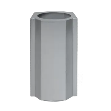 Funki krukke S 36 cm - Brushed Aluminium - Louise Roe