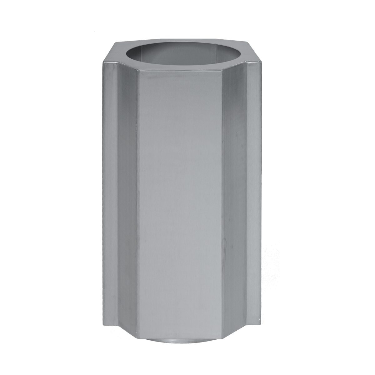 Louise Roe Funki krukke S 36 cm Brushed Aluminium
