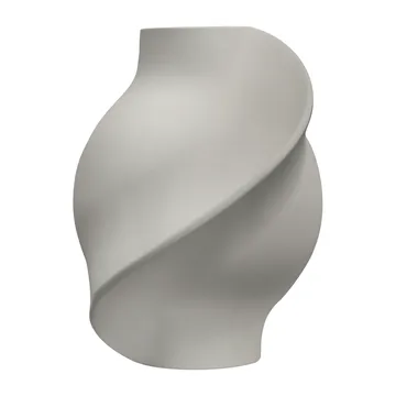 Pirout vase 01 22 cm - Sanded Grey - Louise Roe